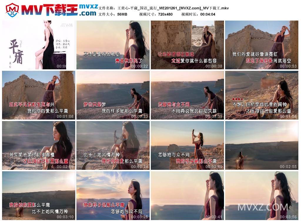 王奕心-平庸_国语_流行_ME201261